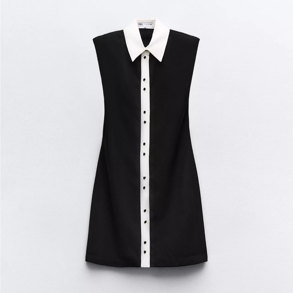 Zara Sleeveless Crepe Dress